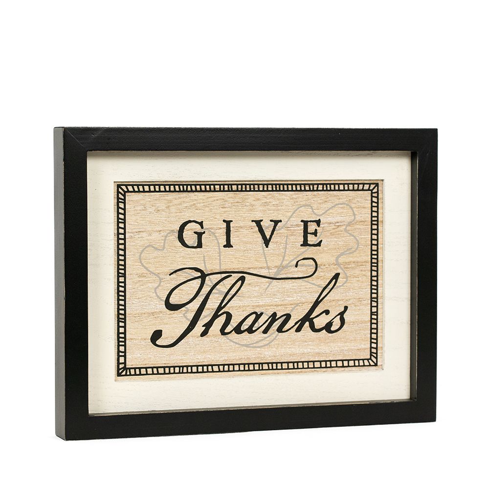 13" x 10" Reversible Wood Frame Sign - Spooky/Thanks | Multicolor