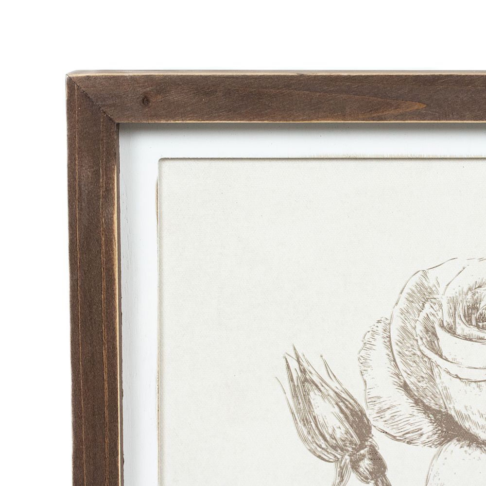 13" Reversible Wood Frame Sign - Tree/Rose | Multicolor | Gileadensis Collection