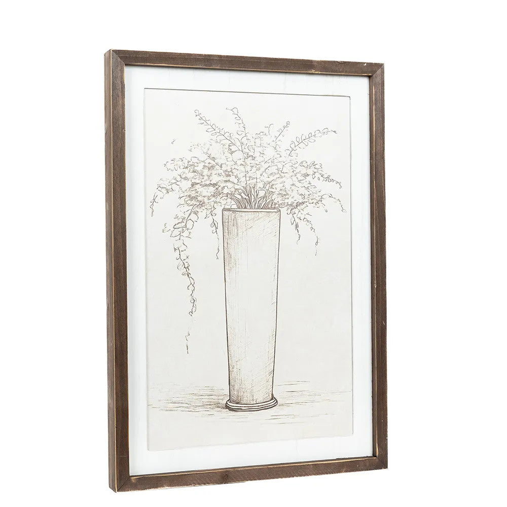 17" x 24" Reversible Wood Frame Sign - Floral/Tree | Multicolor | Gileadensis Collection