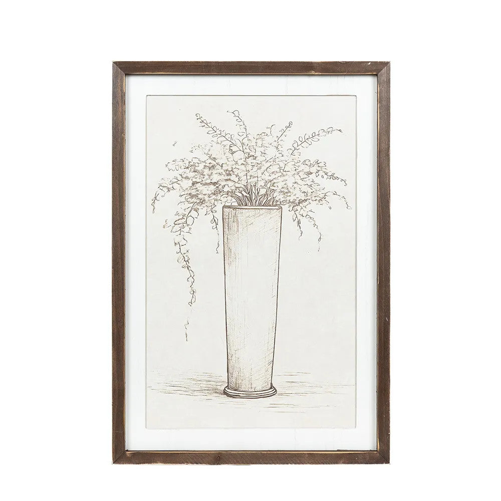 17" x 24" Reversible Wood Frame Sign - Floral/Tree | Multicolor | Gileadensis Collection