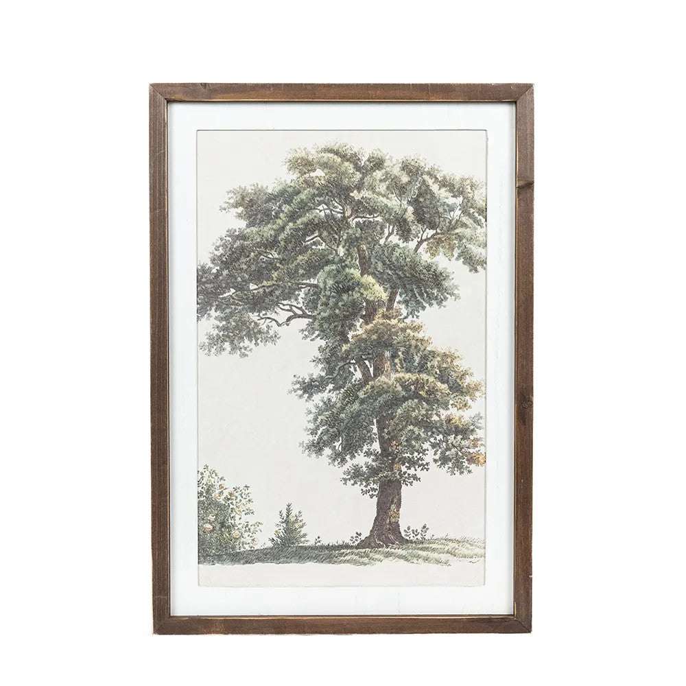 17" x 24" Reversible Wood Frame Sign - Floral/Tree | Multicolor | Gileadensis Collection