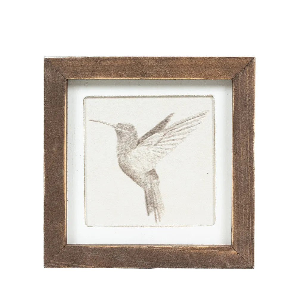 7" Reversible Wood Frame Sign - Bird/Butterfly | Multicolor | Gileadensis Collection