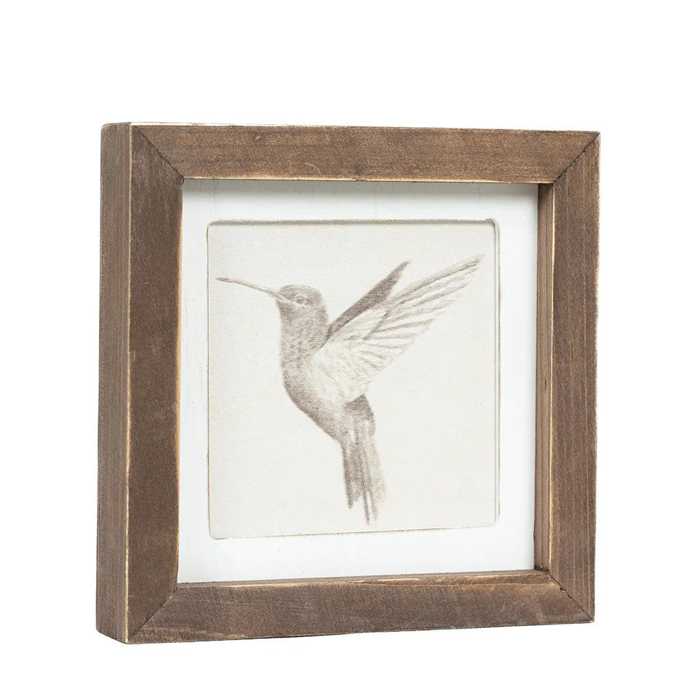 7" Reversible Wood Frame Sign - Bird/Butterfly | Multicolor | Gileadensis Collection
