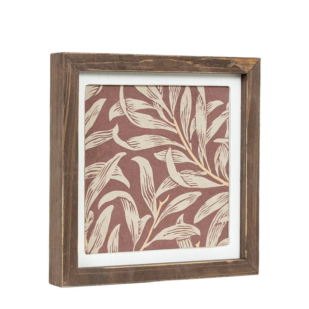 10" Reversible Wood Frame Sign - Botanical | Multicolor | Gileadensis Collection
