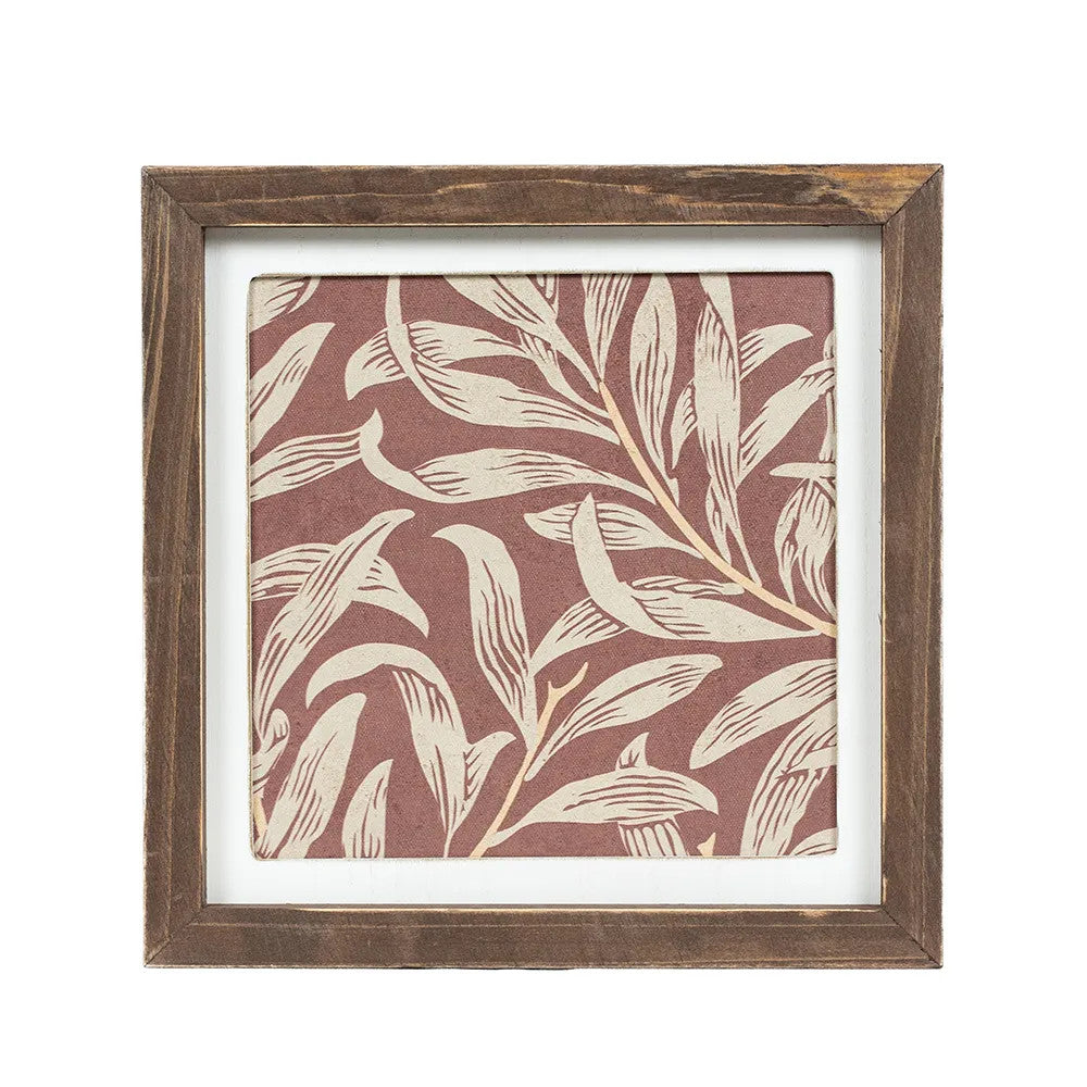 10" Reversible Wood Frame Sign - Botanical | Multicolor | Gileadensis Collection