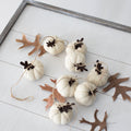 60" Felt Garland - Pumpkins | Cream