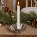 6" Iron Sampat Candle Holder - Tan | Sundara Collection