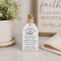4" Wood Tag and Bottle Set - Angel Feather | Remember When Collection