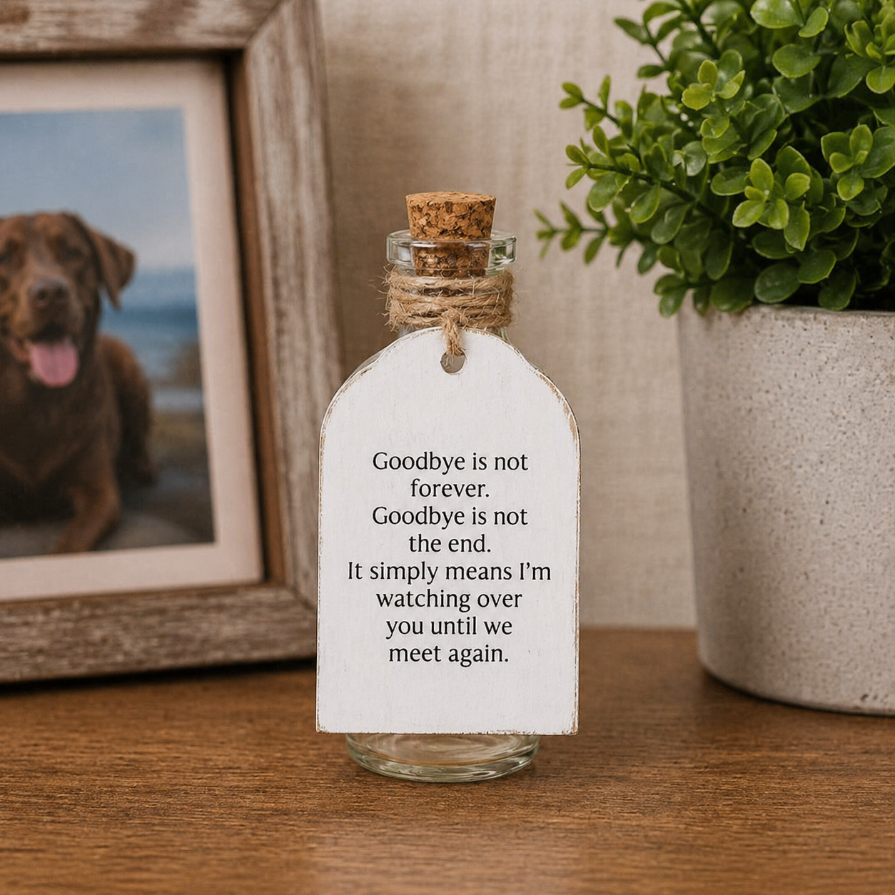 4" Wood Tag and Keepsake Container - Notes From Heaven | Remember When Collection