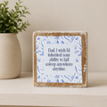 3" Reversible Wood Block Sign - Ability/Dad | Father's Day Collection