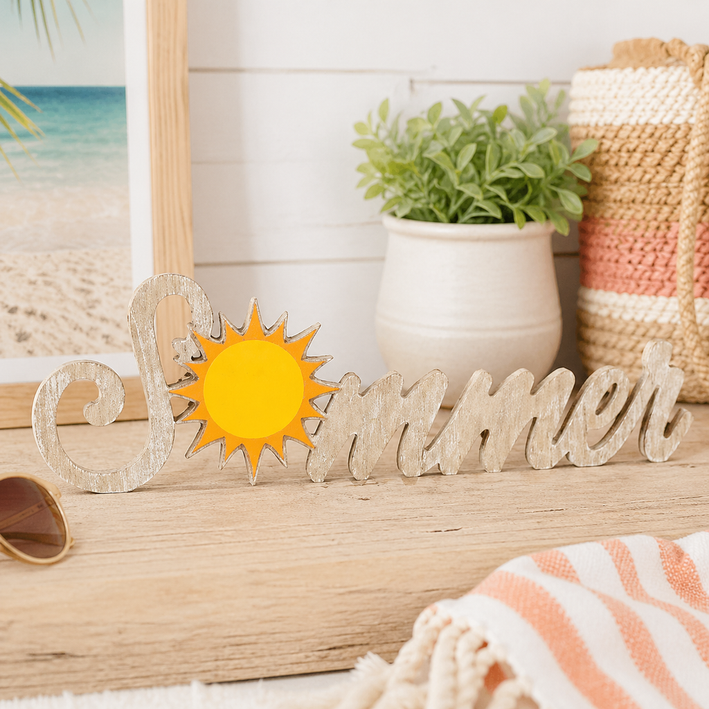 13" Wood Cutout - Summer | American Summer Collection