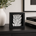 5" Reversible Wood Frame Sign - Rainbow/Leaf | Black and White