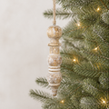 10" Mango Wood Ornament - Icicle | Natural