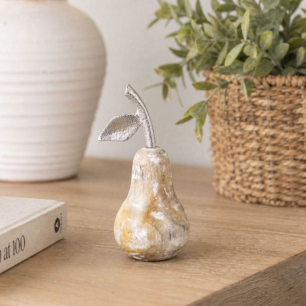 5" Mango Wood Shape - Pear