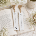 8" Reversible Wood Bookmark Set with Tassels - (Set of 2)