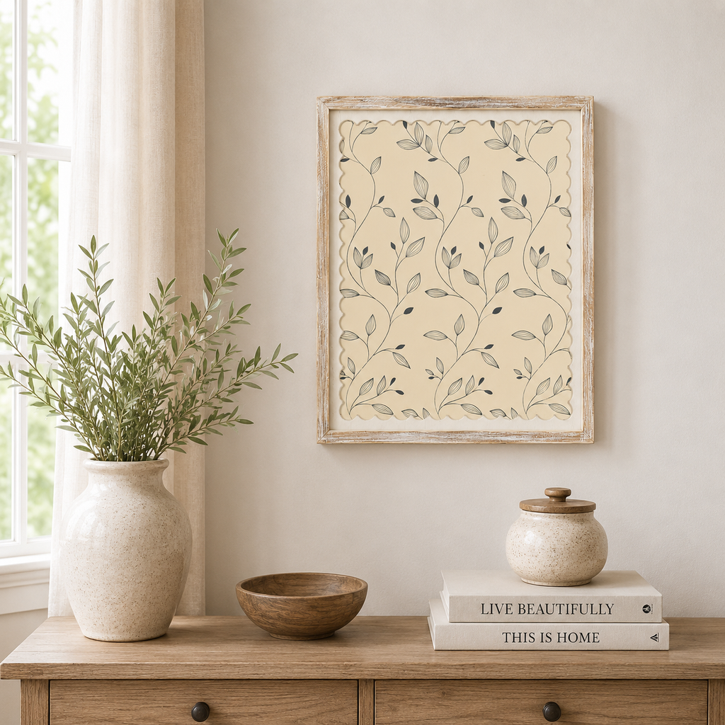 16" x 20" Reversible Wood Framed Wall Art - Leaves | Multicolor