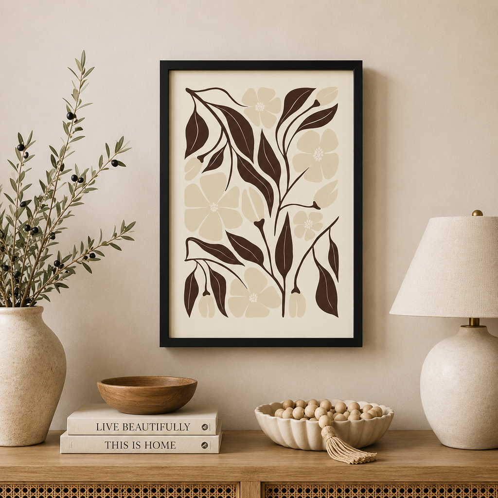 17" x 24" Reversible Wood Framed Wall Art - Flowers | Multicolor