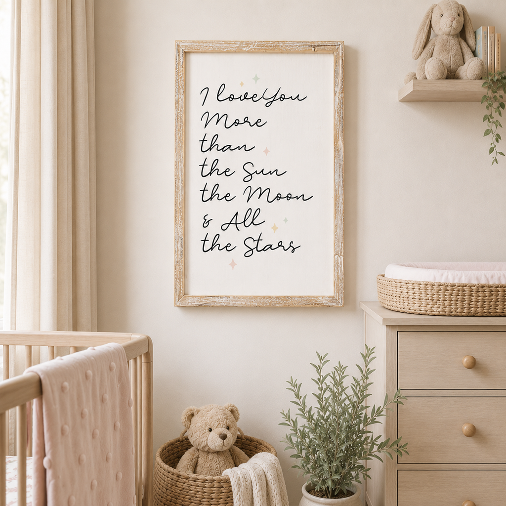 13" x 19" Reversible Wood Framed Wall Art - Brave/Stars