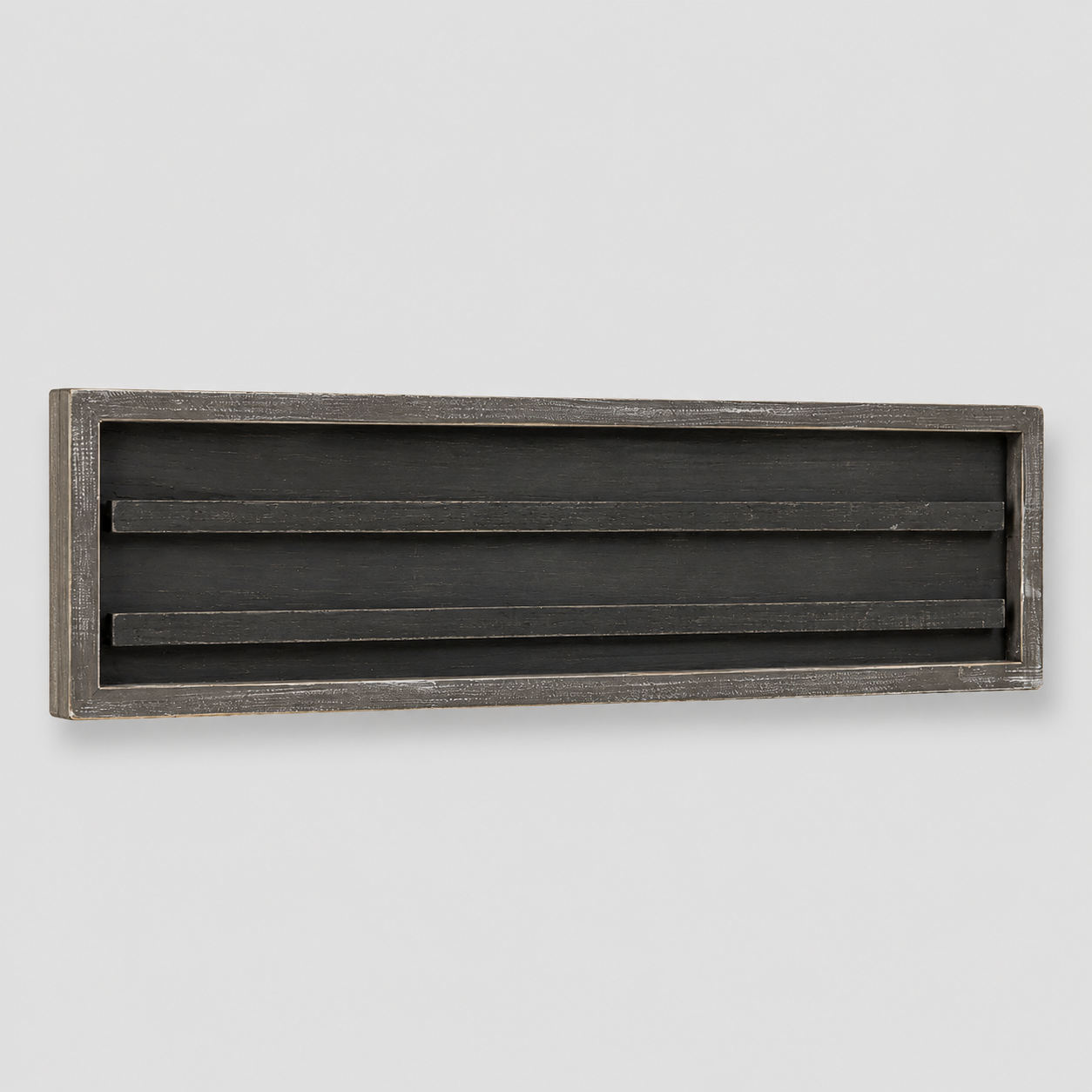 30" x 8" Wood Framed Letterboard Sign - Black