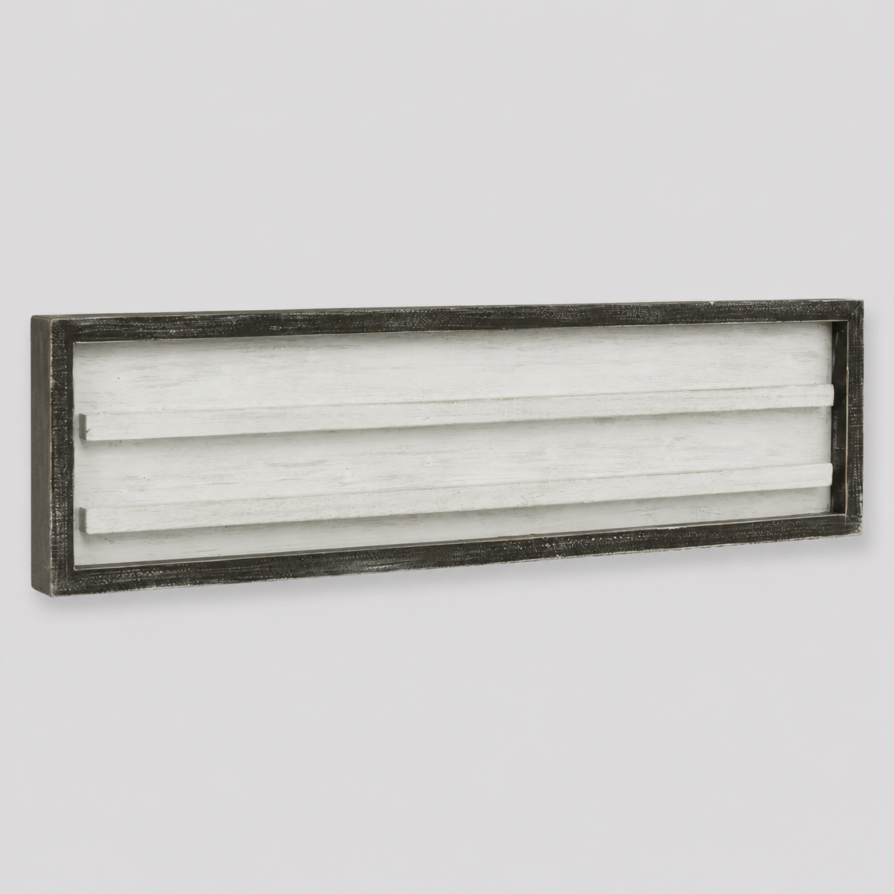 30" x 8" Wood Framed Letterboard Sign - White