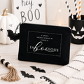 8.5" x 6" Canvas Clutch - Faboolous | Black and White