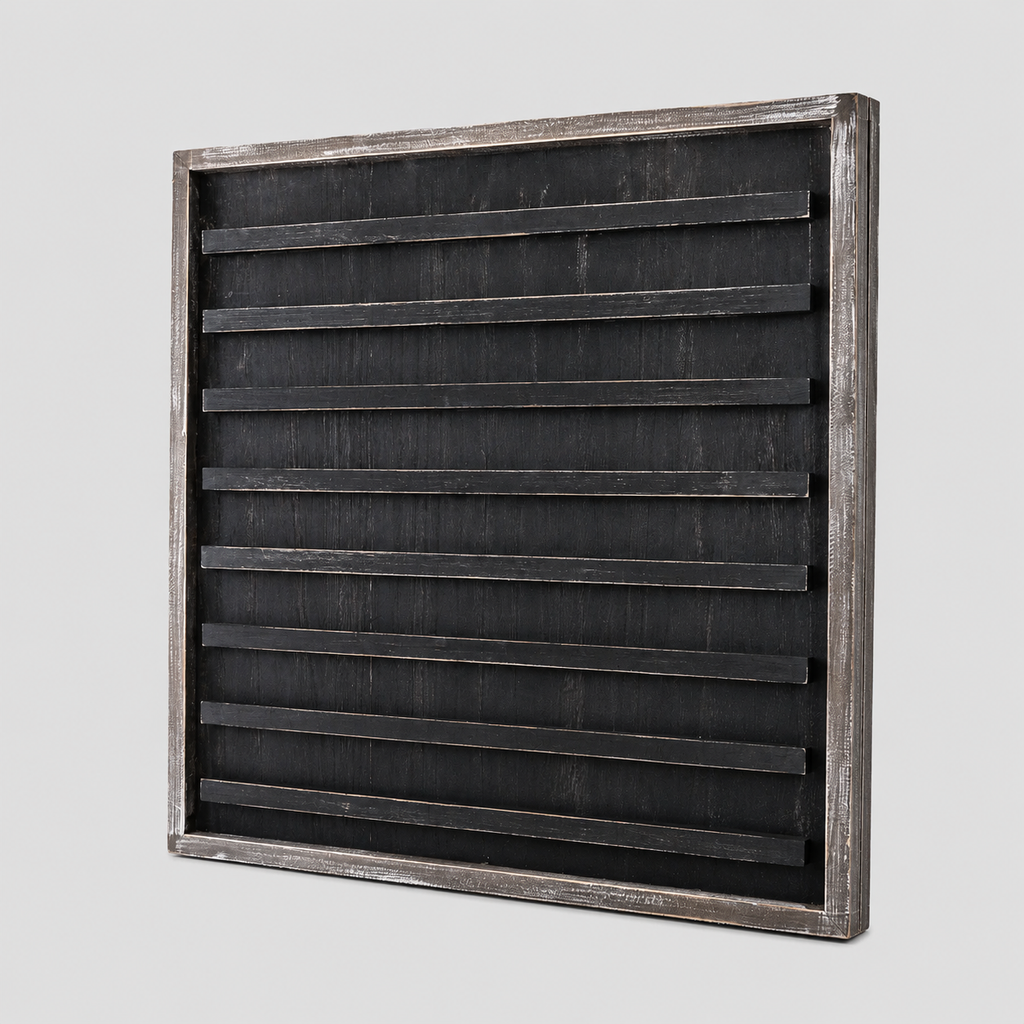 24" x 24" Wood Framed Letterboard - Black