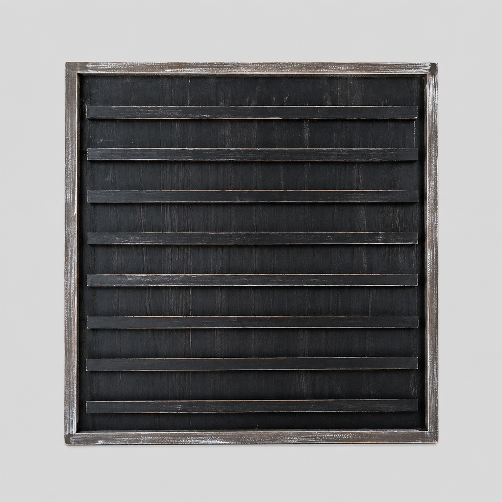 24" x 24" Wood Framed Letterboard - Black