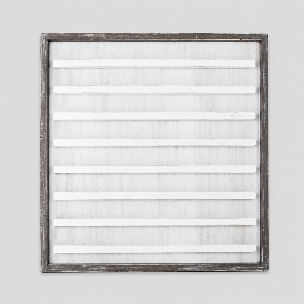 24" x 24" Wood Framed Letterboard - White