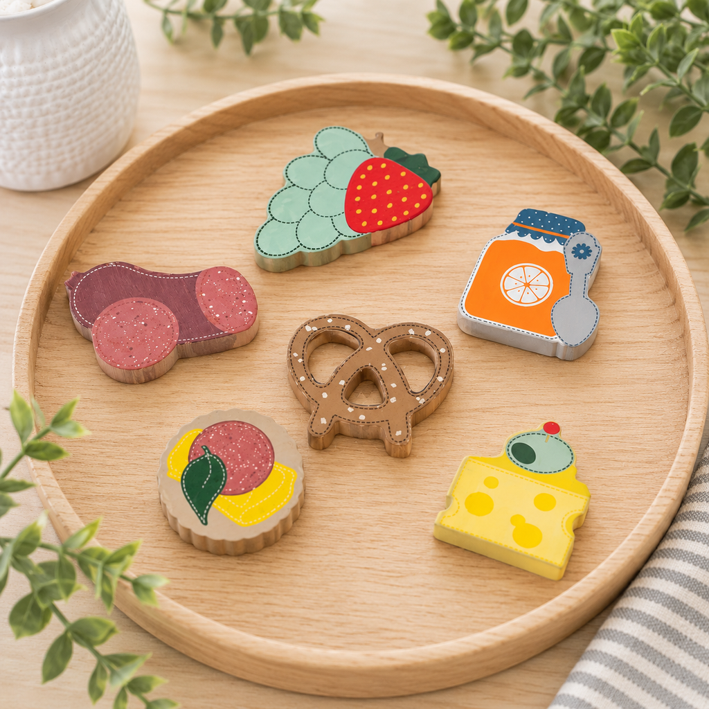 Letterboard Wood Shape Icons - Charcuterie (Set of 6)