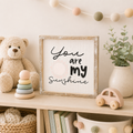 10" Reversible Wood Frame Sign - Sunshine/Sun