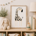 15" x 20" Reversible Wood Frame Sign - Giraffe
