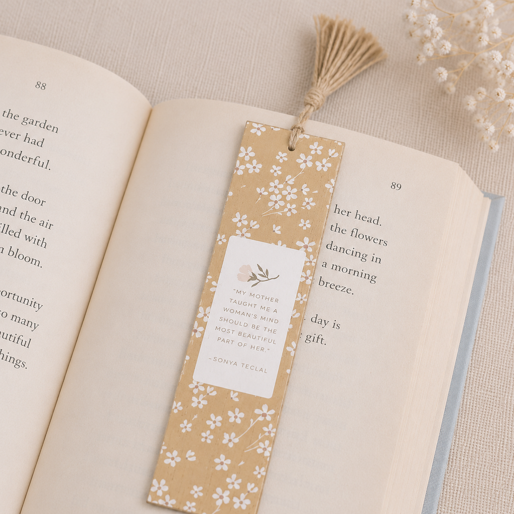 8” Reversible Wood Bookmark with Tassel - Love You Mom | Mother’s Day Collection