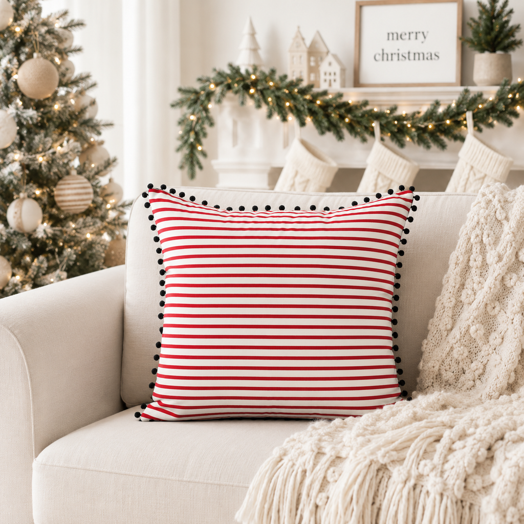 20" Reversible Pillow - Peace On Earth | Multicolor