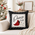 20" Reversible Pillow - Peace On Earth | Multicolor