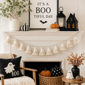 60" Ghost Garland - White and Black