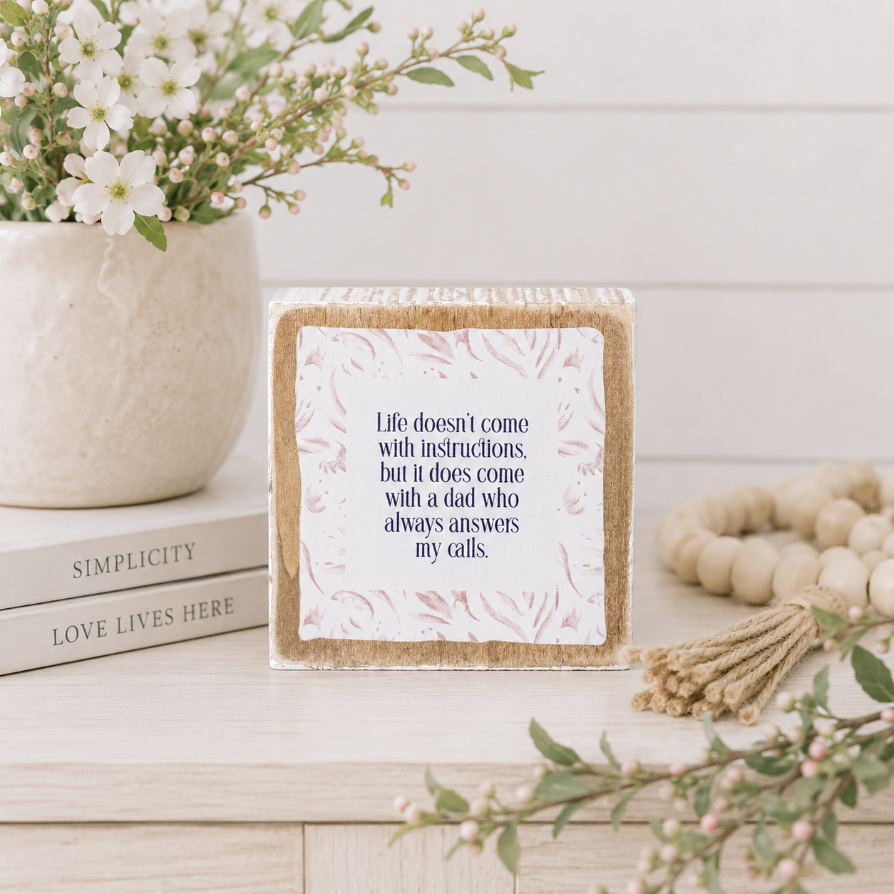 3” Reversible Wood Frame Sign - Dad | Father’s Day Collection
