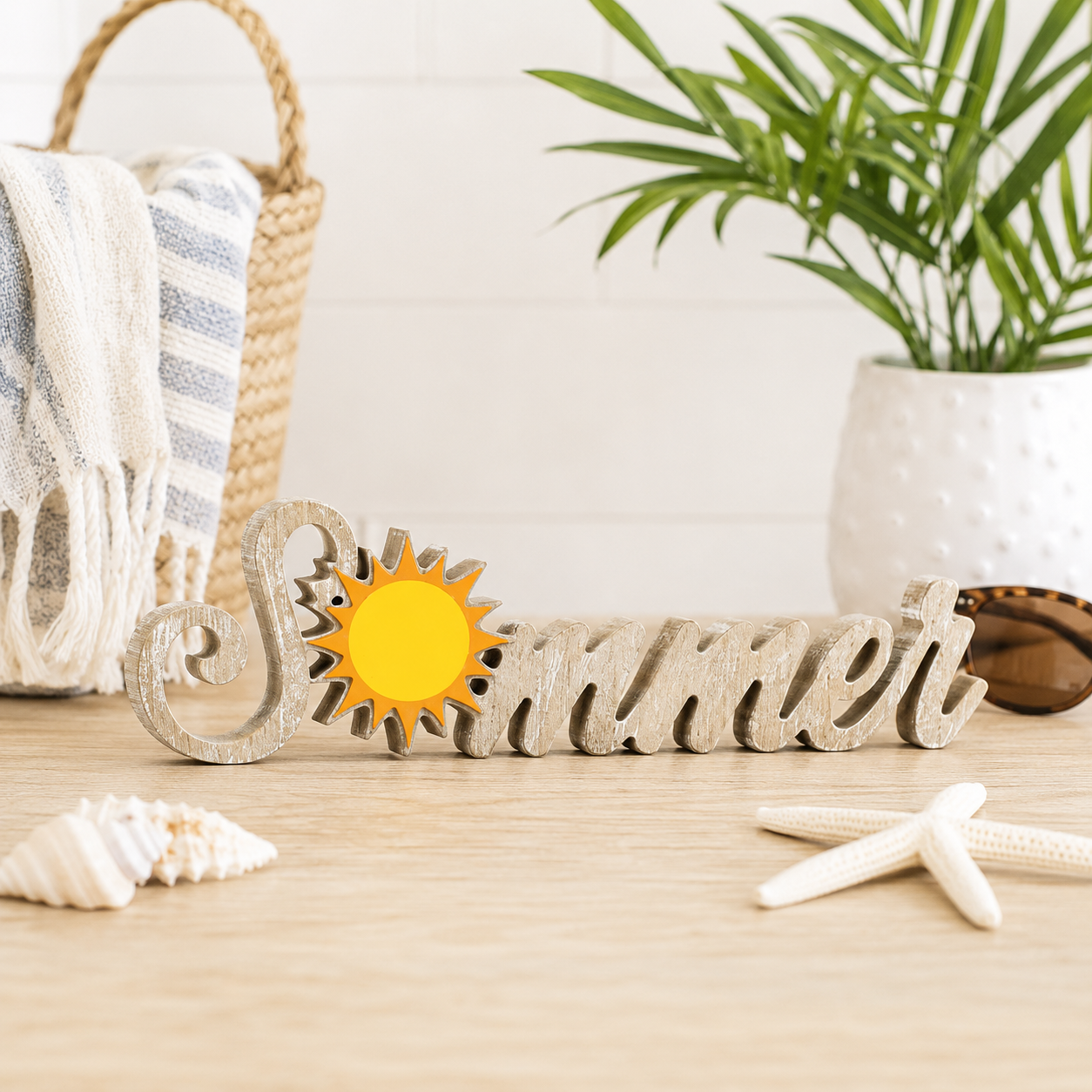 13" Wood Cutout - Summer | American Summer Collection
