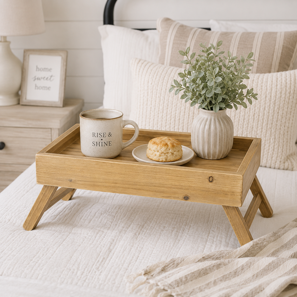 20" Wood Tray Table - Natural