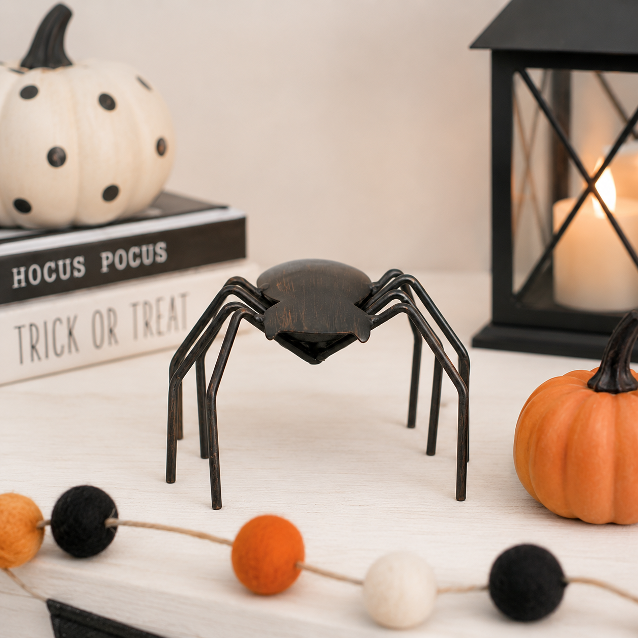 4.5" Metal Spider - Black