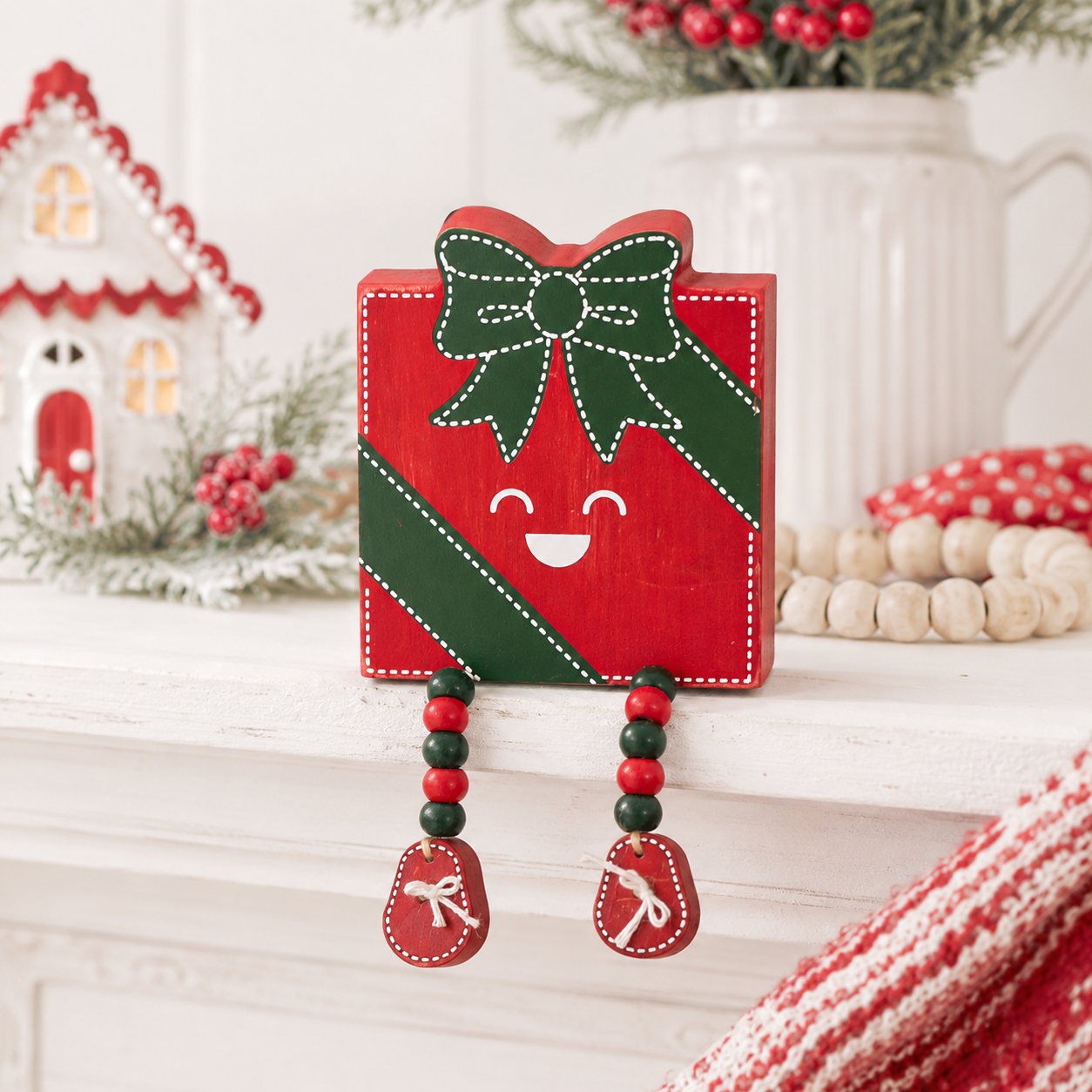 5" Reversible Chunky Wood Shape - Gift Box