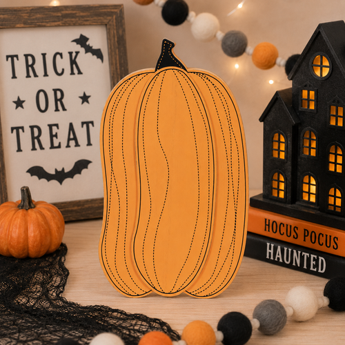13" Chunky Wood Shape - Jack-O'-Lantern