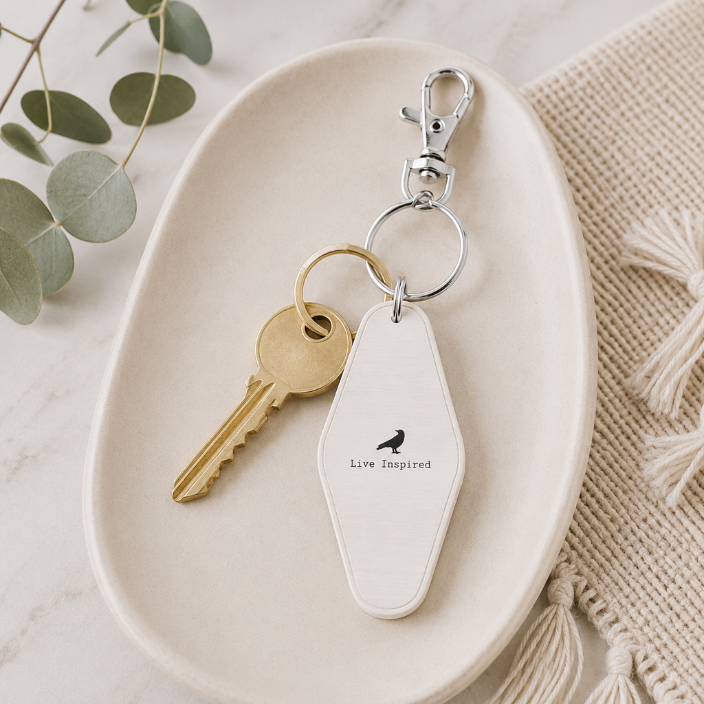 4” Reversible Wood Keychain - Do What You Have To | White and Black