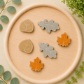 Letterboard Wood Shape Icons - Leaves (Set of 6)