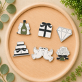 Letterboard Wood Shape Icons - Wedding (Set of 6)