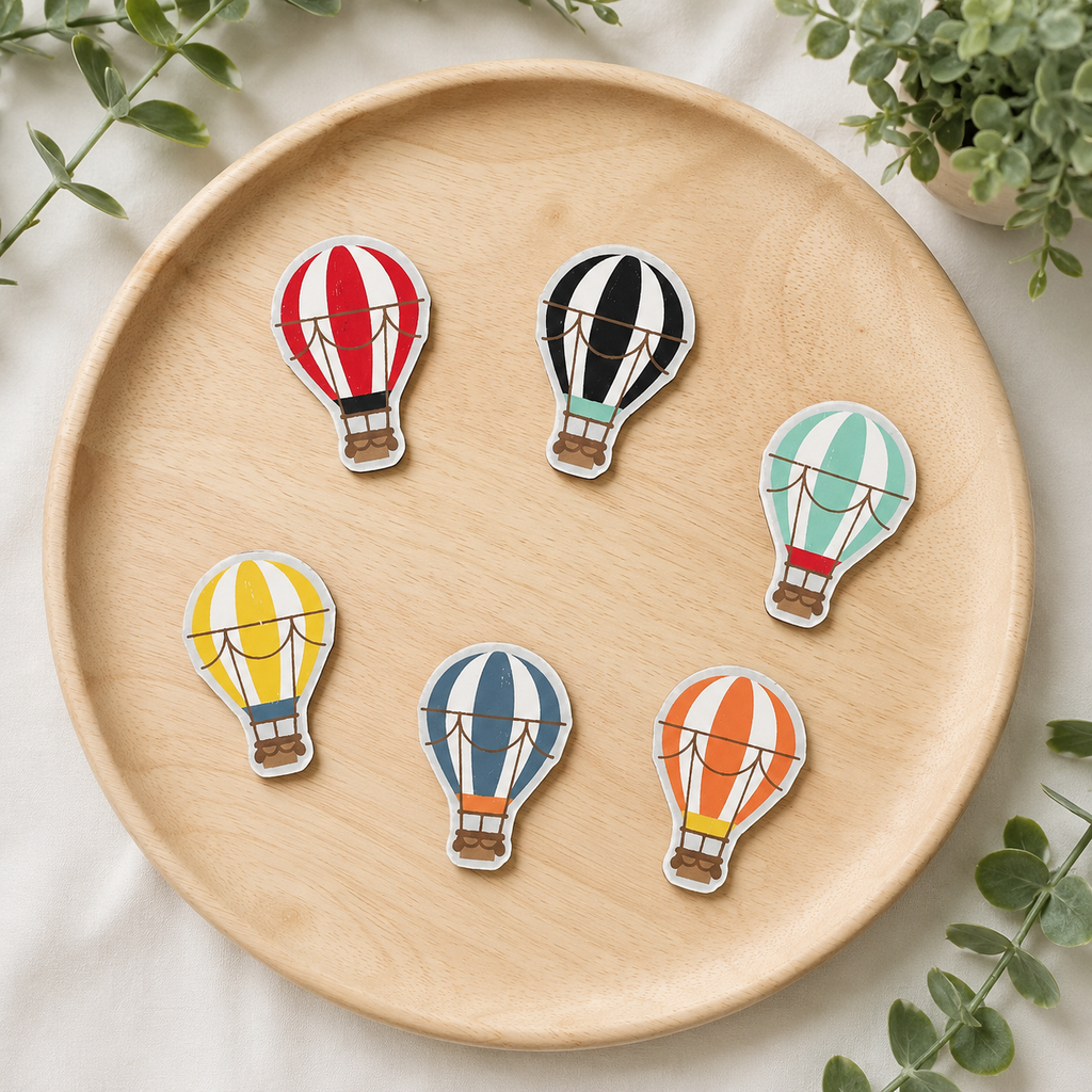 Letterboard Wood Shape Icons - Balloons (Set of 6)