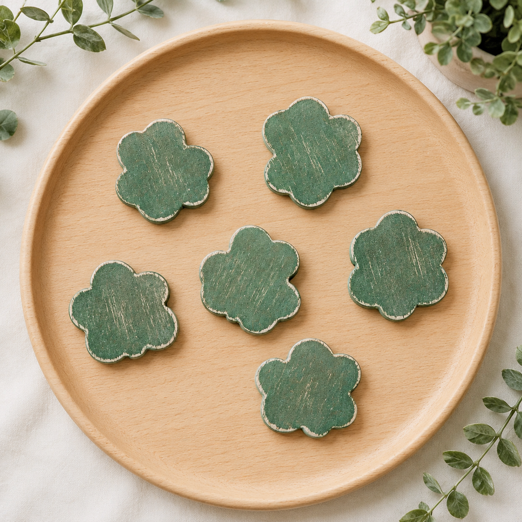 Letterboard Wood Shape Icons - Shamrocks (Set of 6)