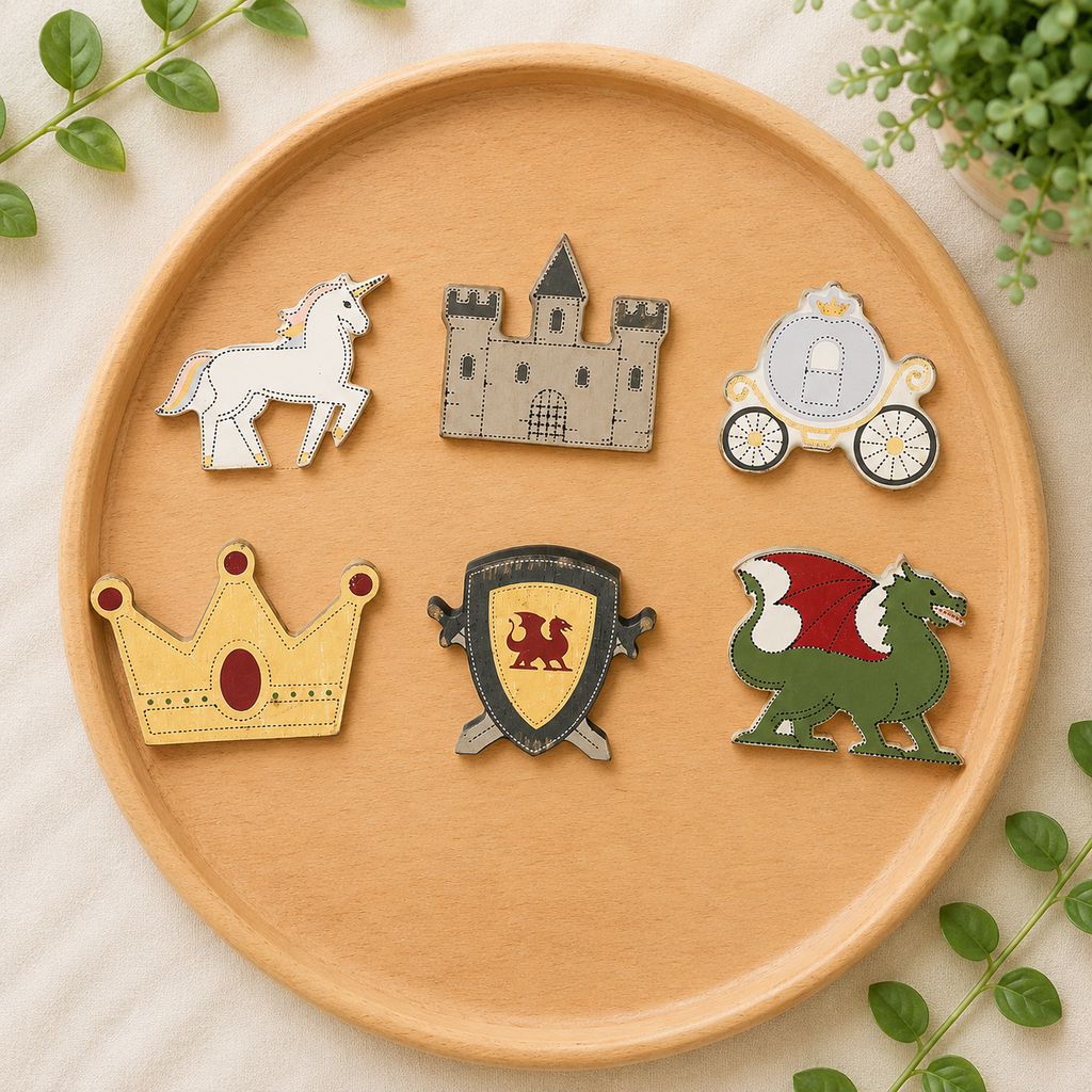 Letterboard Wood Shape Icons - Fantasy (Set of 6)
