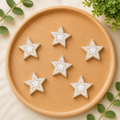 Letterboard Wood Shape Icons - Natural Stars (Set of 6)