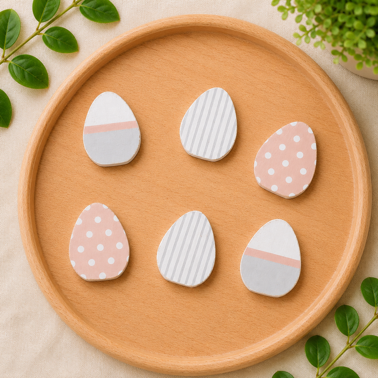 Letterboard Wood Shape Icons - Eggs (Set of 6)