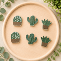 Letterboard Wood Shape Icons - Cactus (Set of 6)